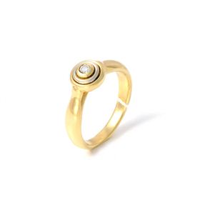 кольцо Золото (750) 6,1 г. размер 16 1бр57-3/5-0,07к