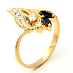 кольцо Золото (585) 3,4 г. размер 19,5