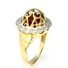 кольцо Золото (583) 7,19 г. размер 18  15бр17-3/4-0,07к