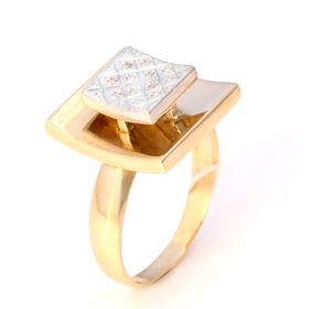 кольцо Золото (585) 3,64 г. размер 18   12бр17-3/3-0,06к