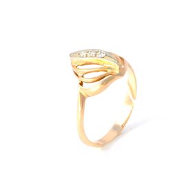 кольцо Золото (585) 3,05 г. размер 19 3бр57-2/3-0,06к
