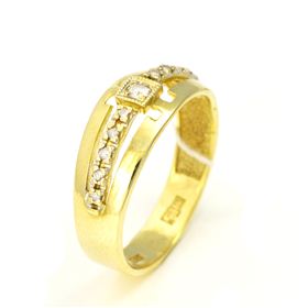 кольцо Золото (585) 3,47 г. размер 18,5   11бр57-4/4-0,17к