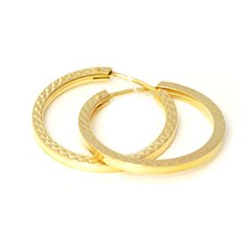 серьги-кольца Золото (585) 2,67 г.