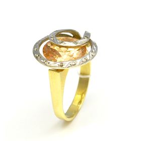 кольцо Золото (585) 5,89 г. размер 17,5   15бр17-4/4-0,07к