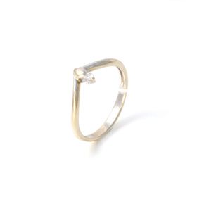 кольцо Золото (585) 1,42 г. размер 18 1бр57-3/4-0,05к