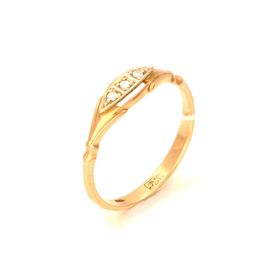кольцо Золото (585) 1,63 г. размер 17,5 3бр57-2/2-0,06к